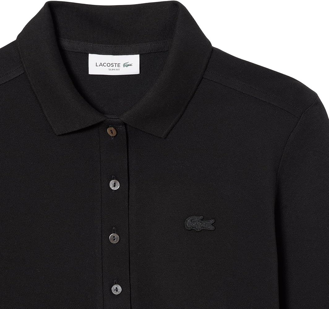 トップス Lacoste long sleep polo shirt 6 black LACOSTE 